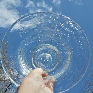 Bubble Glass Murano Bowl Clear Hand Blown Gifts lots of Bubbles Southern Living